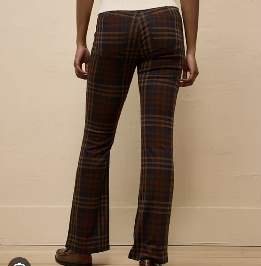 American Eagle Outfitters Brown Boot Cut Flare Pants, Pull On, Xs - Picture 2 of 5